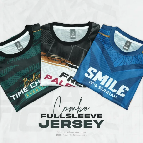 3pc Full Sleeve Dawah Jersey Combo