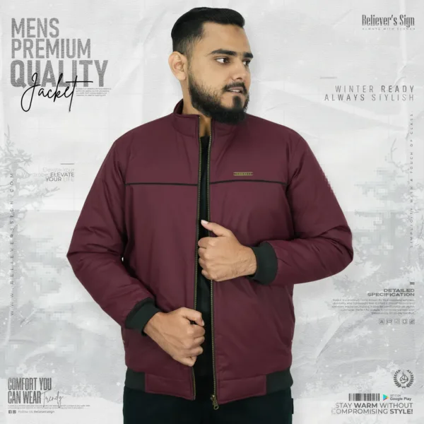 Maroon Double Part Jacket - Believer